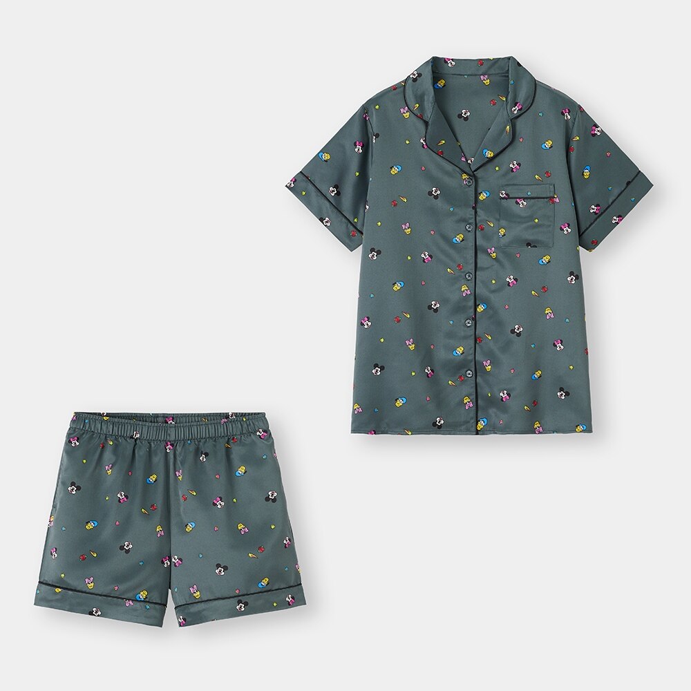 Gu サテンパジャマ カリフォルニア ディズニー ギフト ディズニー