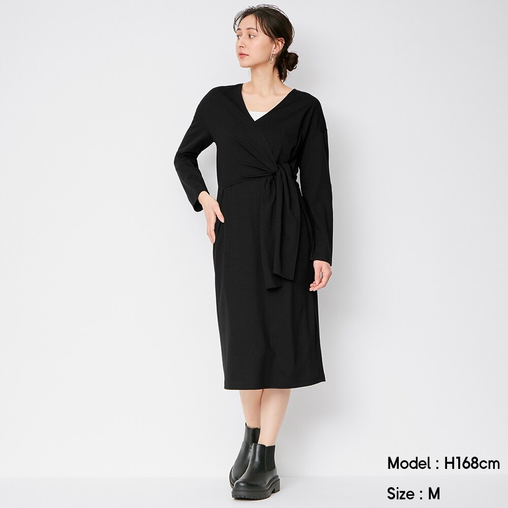 Guのリブニットワンピース 長袖 Stylehint