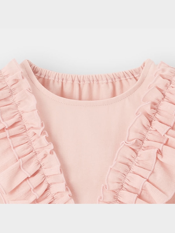 GIRLSラッフルコンビネーションプルオーバー(ノースリーブ)