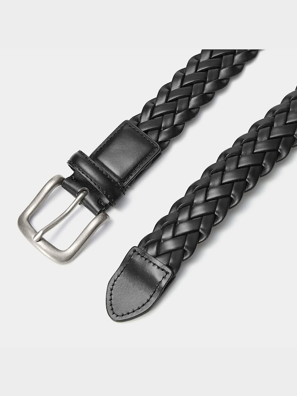 リサイクルレザーワイドメッシュベルト