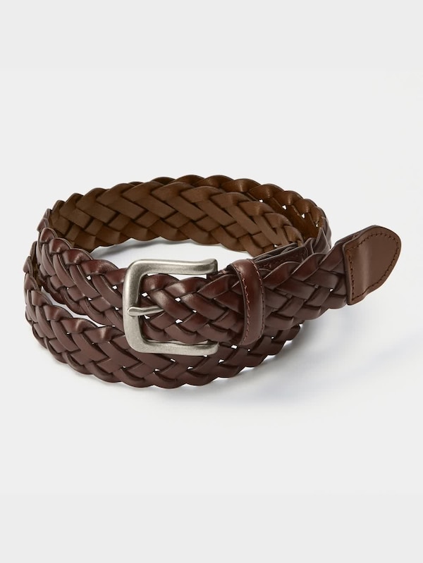 リサイクルレザーワイドメッシュベルト