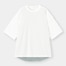 レイヤードビッグT(5分袖)Q-WHITE