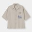 オープンカラーシャツ(5分袖)Keina Suda 1-GRAY