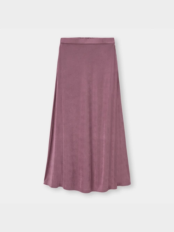 カットソーシャイニーフレアロングスカート