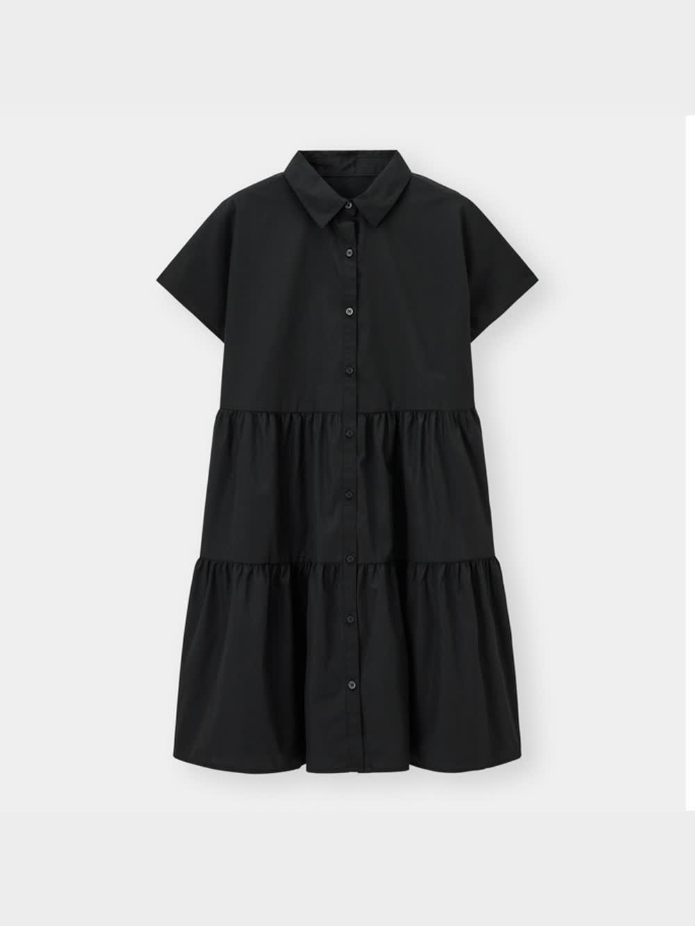 ご予約者さま専用ページ GU公式 | ティアードミニシャツワンピース(半袖)