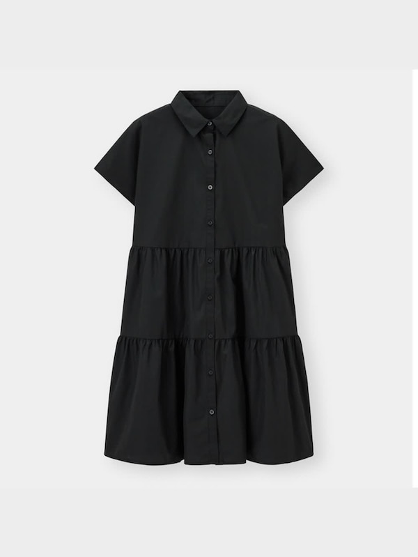 ティアードミニシャツワンピース(半袖)