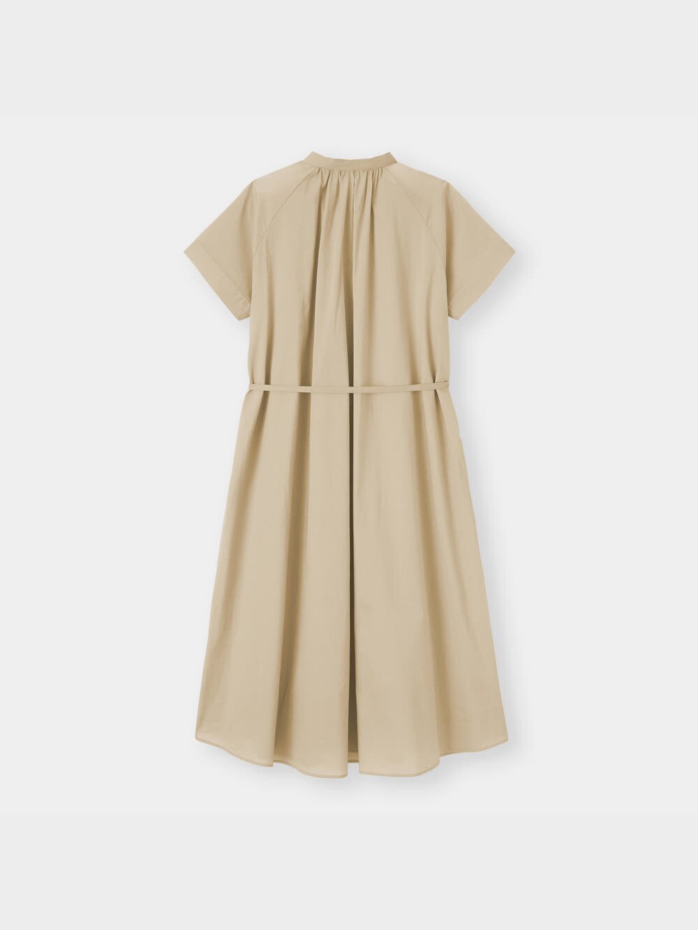 ばろん GU公式 | バンドカラーギャザーワンピース(半袖)OS