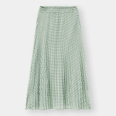 Ucmsan15の Gu プリーツロングスカート ギンガム を使ったインスタコーデ Gu公式 Gustyle