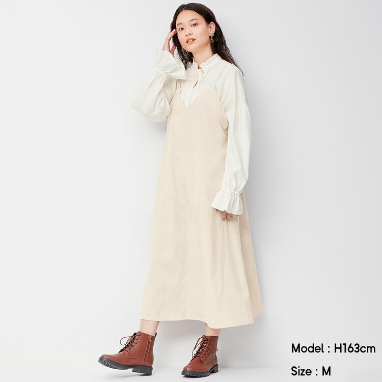 Gu公式 コーデュロイキャミソールワンピース ファッション通販サイト