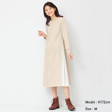 Gu公式 フハクコンビネーションワンピース 長袖 ファッション通販サイト