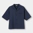 ドライワイドフィットオープンカラーシャツ(5分袖)(ストライプ)