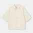 デニムシェフシャツ(5分袖)(セットアップ可能)-NATURAL