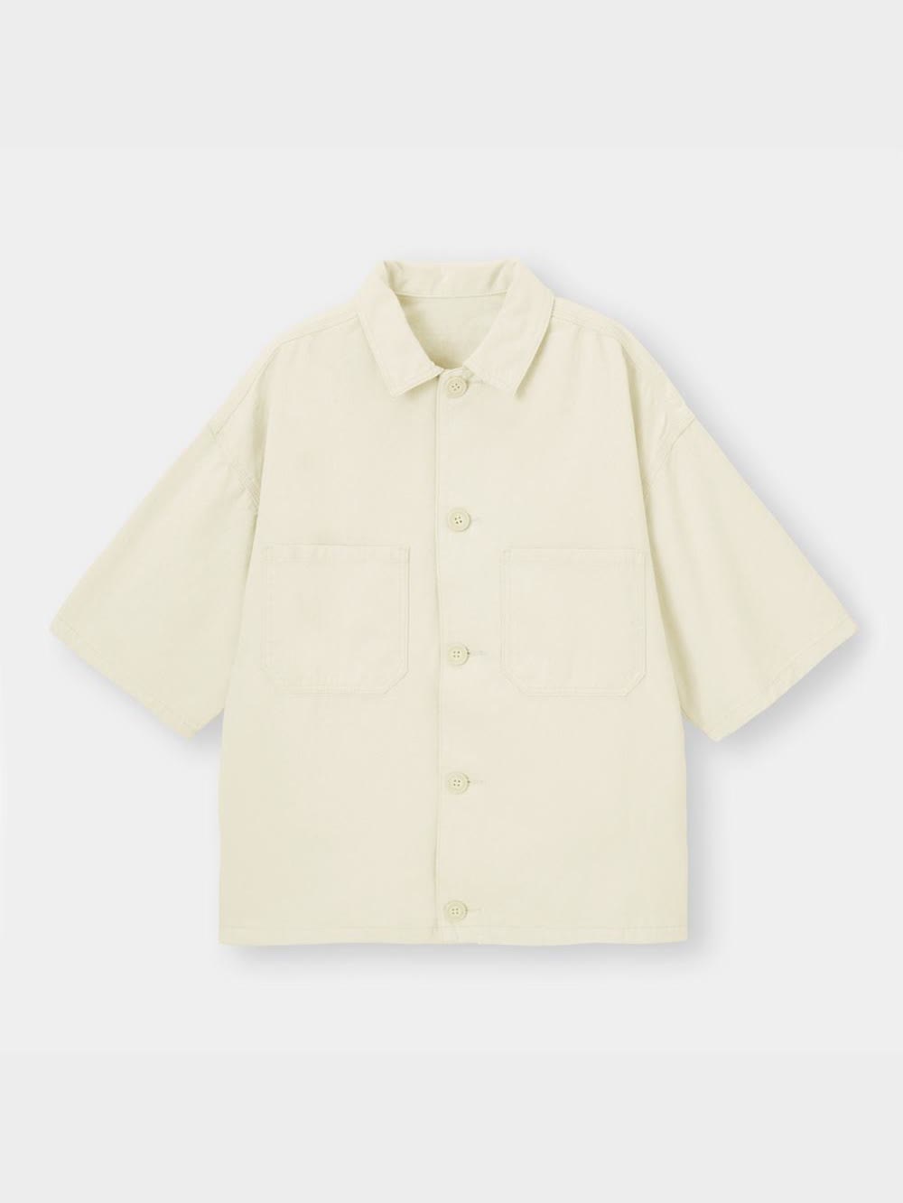 GU公式 | デニムシェフシャツ(5分袖)(セットアップ可能) GU公式 | デニムシェフシャツ(5分袖)(セットアップ可能)