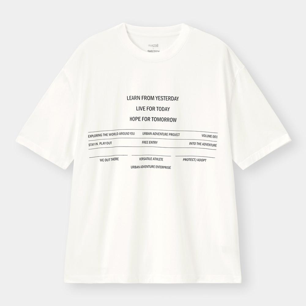 （GU）シェルテックT(5分袖)(グラフィック)GA+Eのサムネイル