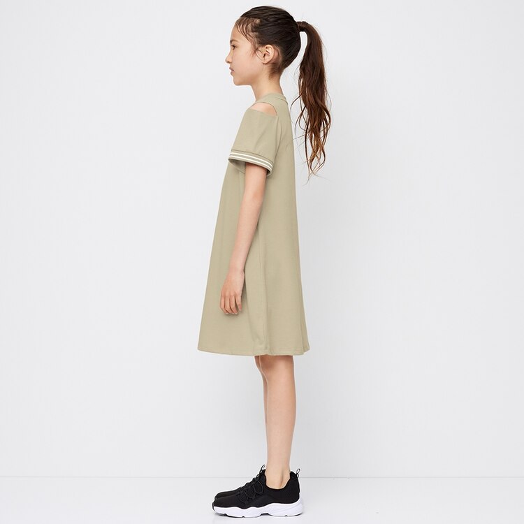 Gu公式 Girlsドライオープンショルダーワンピース 半袖 Ga E ファッション通販サイト Gu公式 Girlsドライオープンショルダーワンピース 半袖 Ga E ファッション通販サイト