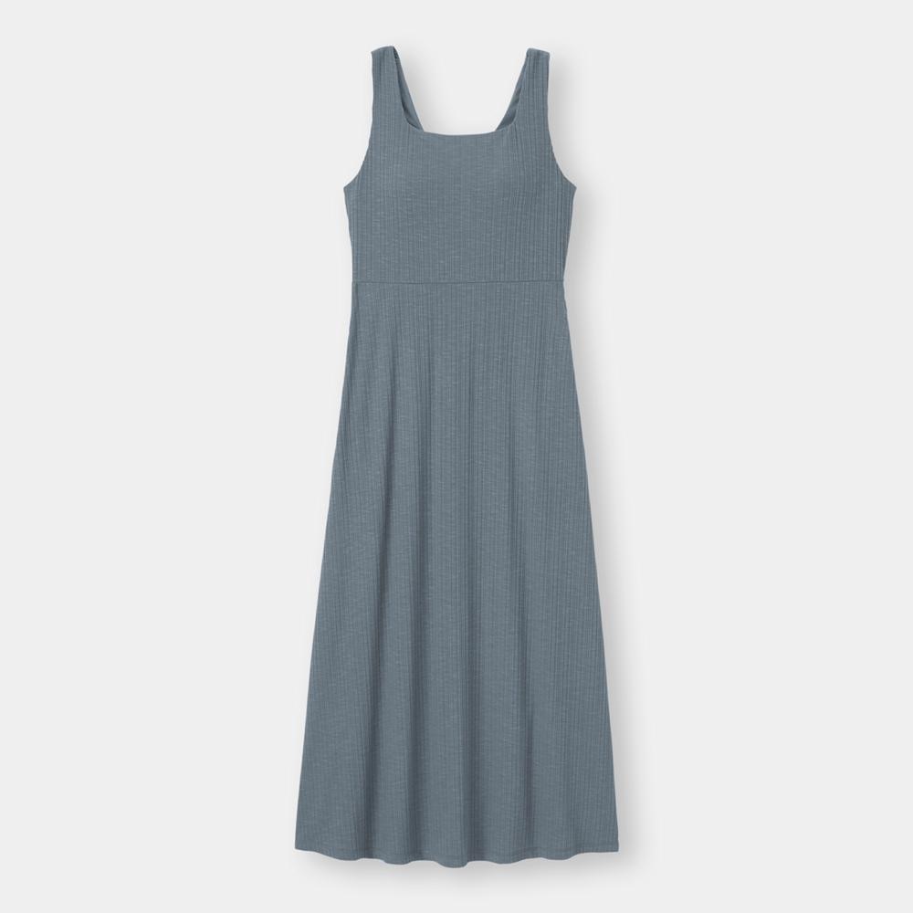 Gu公式 ブラフィールリブラウンジワンピース ノースリーブ ファッション通販サイト