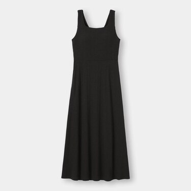 Gu公式 ブラフィールリブラウンジワンピース ノースリーブ ファッション通販サイト