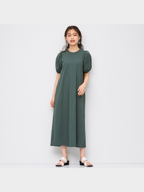 バックオープンワンピース(半袖)