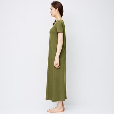 Gu公式 ブラフィールラウンジワンピース 半袖 E ファッション通販サイト