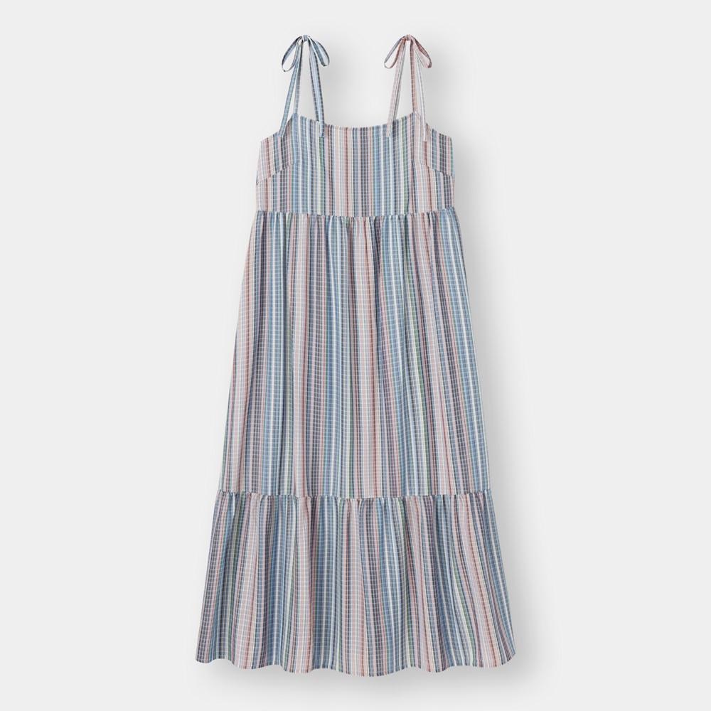 Gu公式 マルチストライプキャミソールワンピースsd E ファッション通販サイト