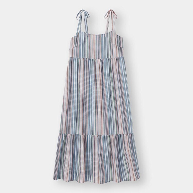 Gu公式 マルチストライプキャミソールワンピースsd E ファッション通販サイト