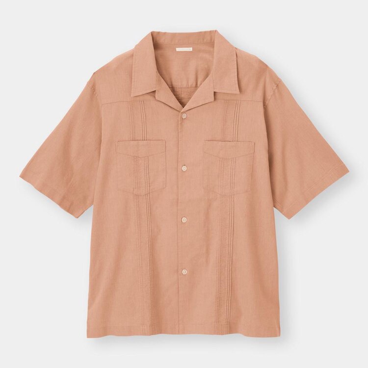 キューバシャツ 5分袖 Nt E Gu ジーユー 公式通販オンラインストア