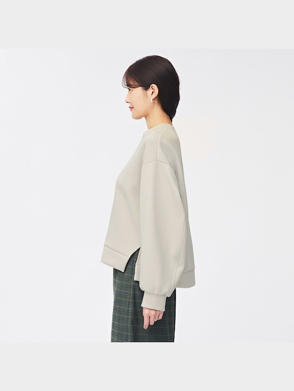 ダブルフェイススリットプルオーバー(長袖)