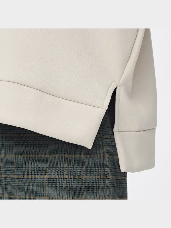 ダブルフェイススリットプルオーバー(長袖)