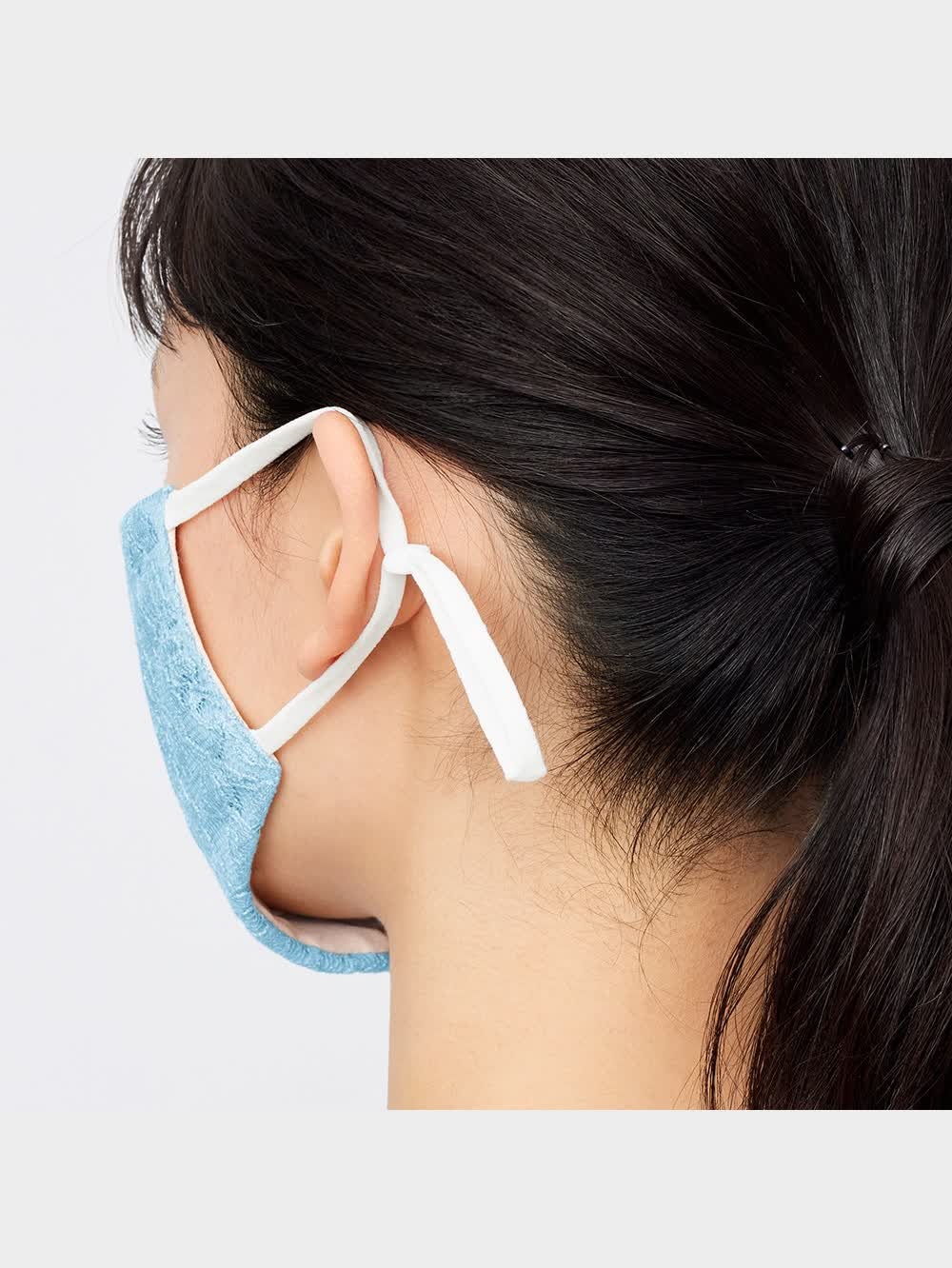 GU公式 | 高機能フィルター入りFASHION MASK(STYLE DRY素材使用)レース