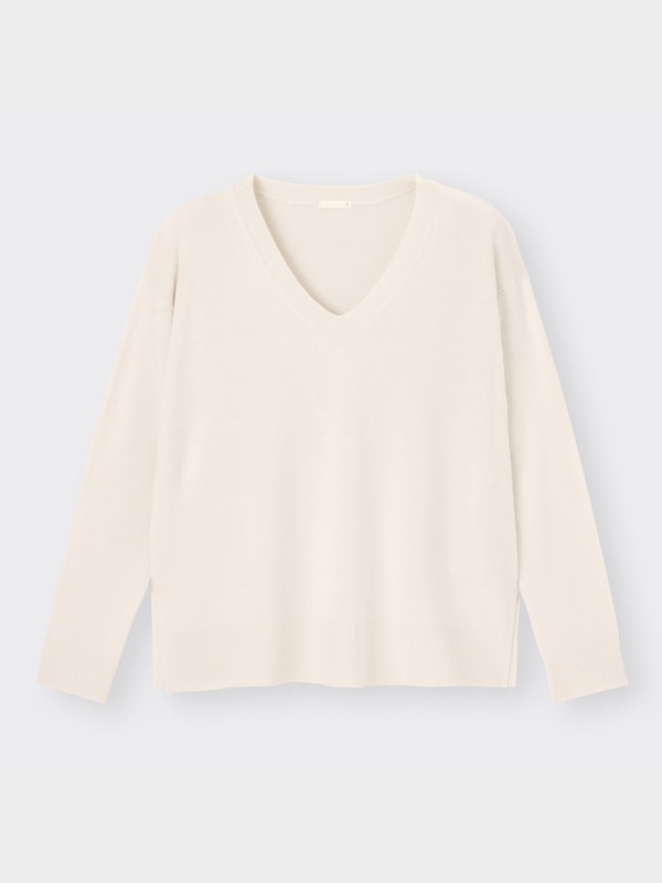 ソフトリッチVネックセーター(長袖)