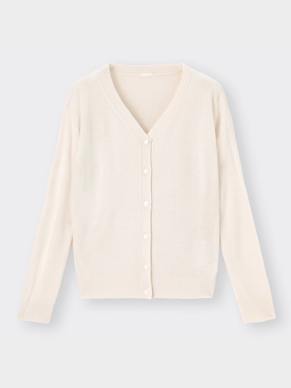 ソフトリッチVネックカーディガン(長袖)