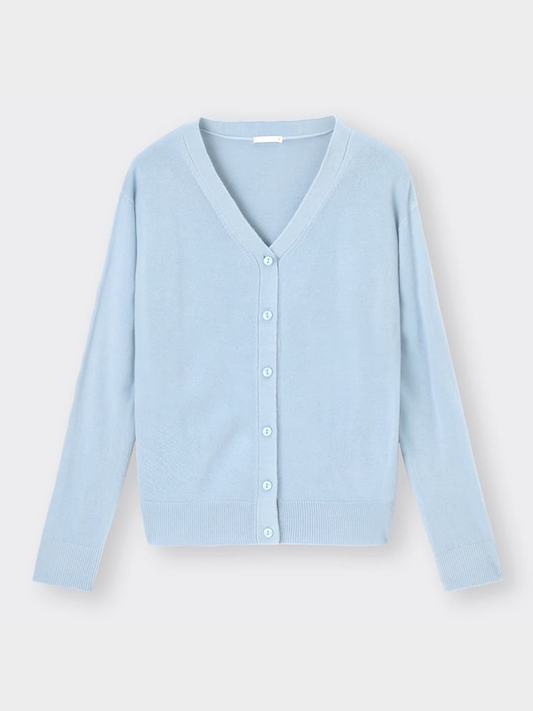 ソフトリッチVネックカーディガン(長袖)