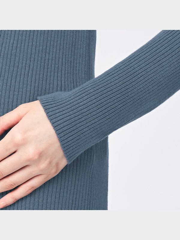 リブハイネックセーター(長袖)