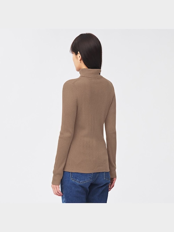 リブタートルネックセーター(長袖)