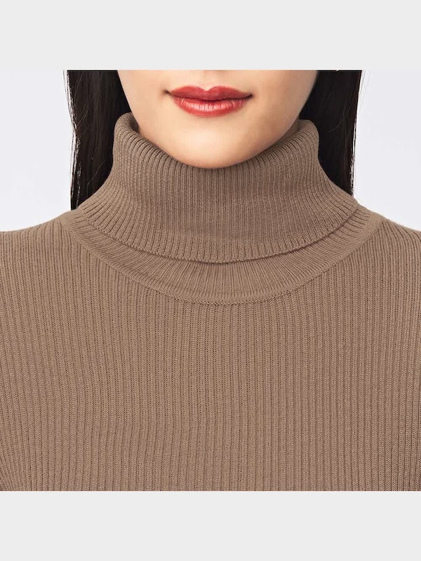 リブタートルネックセーター(長袖)