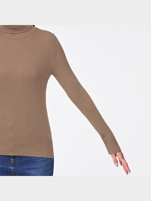 リブタートルネックセーター(長袖)