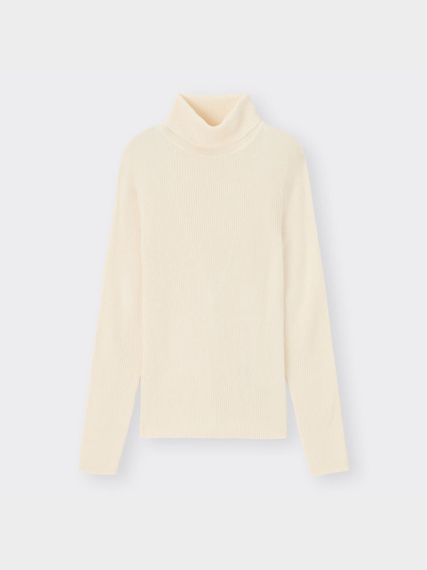 リブタートルネックセーター(長袖)