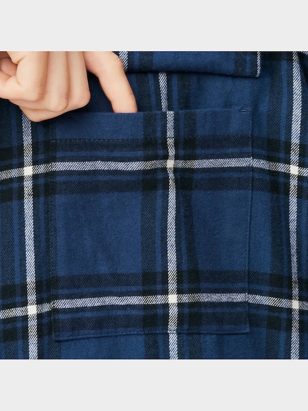 フランネルオーバーサイズシャツ(長袖)(チェックB)+X