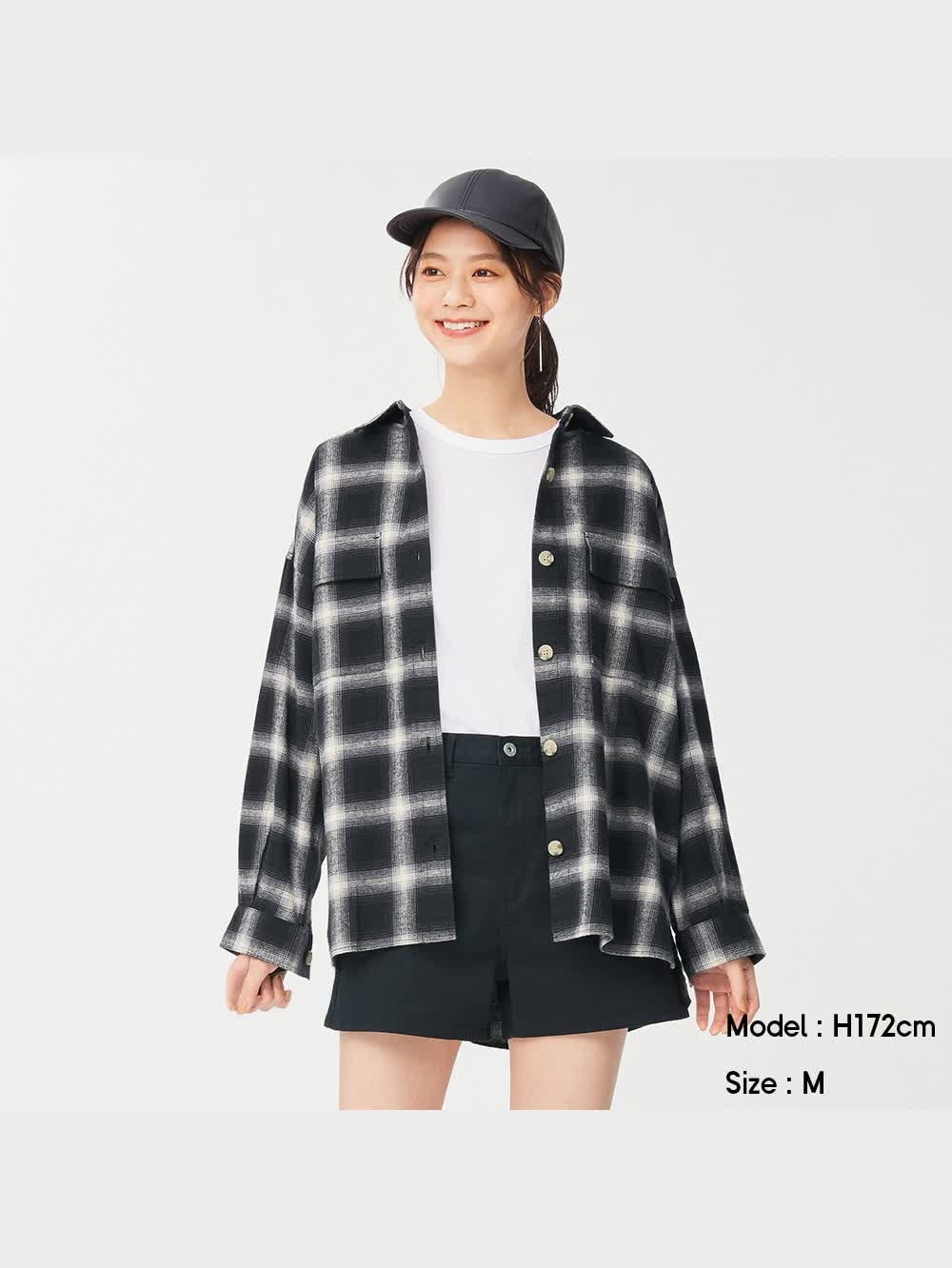 sya様確認用　ご当地ストラップ　10個 GU公式 | フランネルオーバーサイズシャツ(長袖)(チェックC)+X