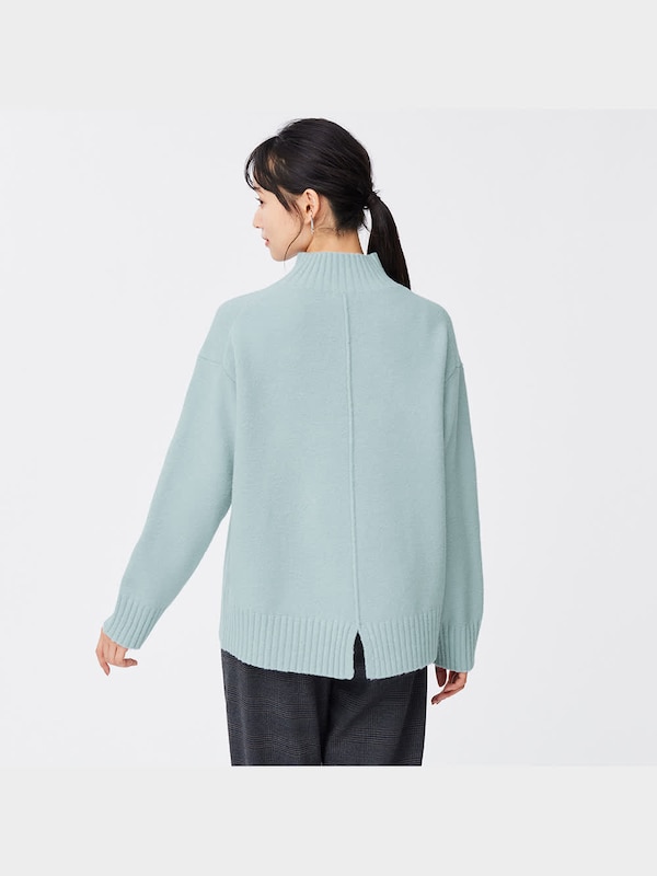 パフィータッチオーバーサイズハイネックチュニック(長袖)