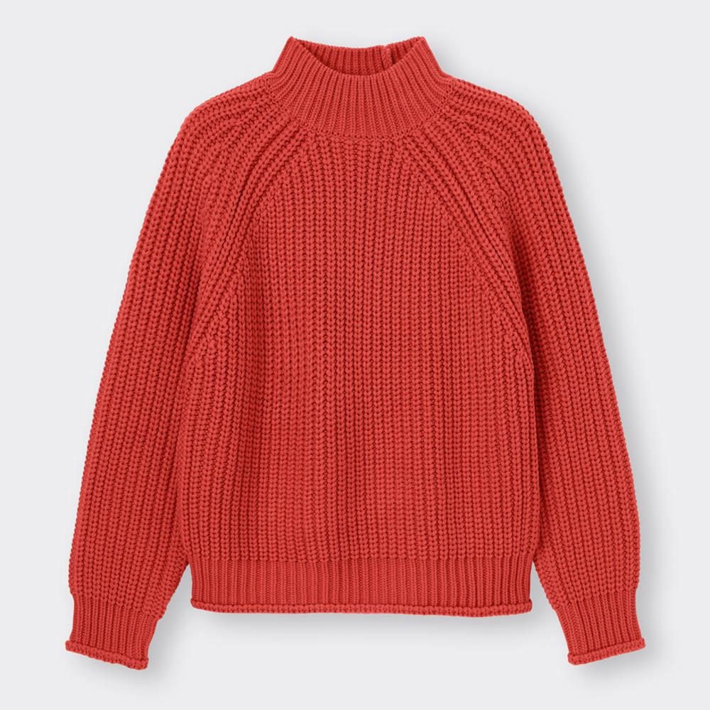 GU公式 | チャンキーニットハイネックセーター(長袖) | ファッション通販サイト