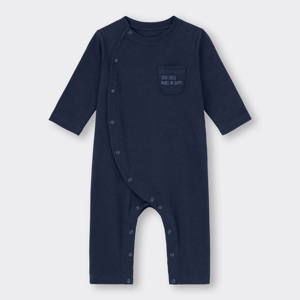 （GU）BABY(NEWBORN)カバーオール(長袖)(ロゴ)+Eのサムネイル