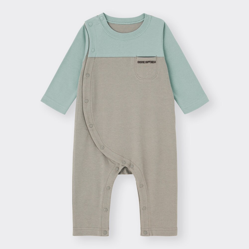 （GU）BABY(NEWBORN)カバーオール(長袖)(カラーブロック)+Eのサムネイル