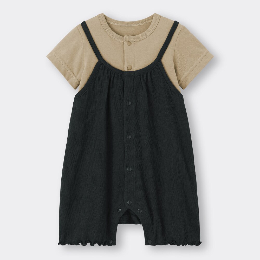 （GU）BABY(NEWBORN)セパオール(半袖)(サロペット)+Eのサムネイル