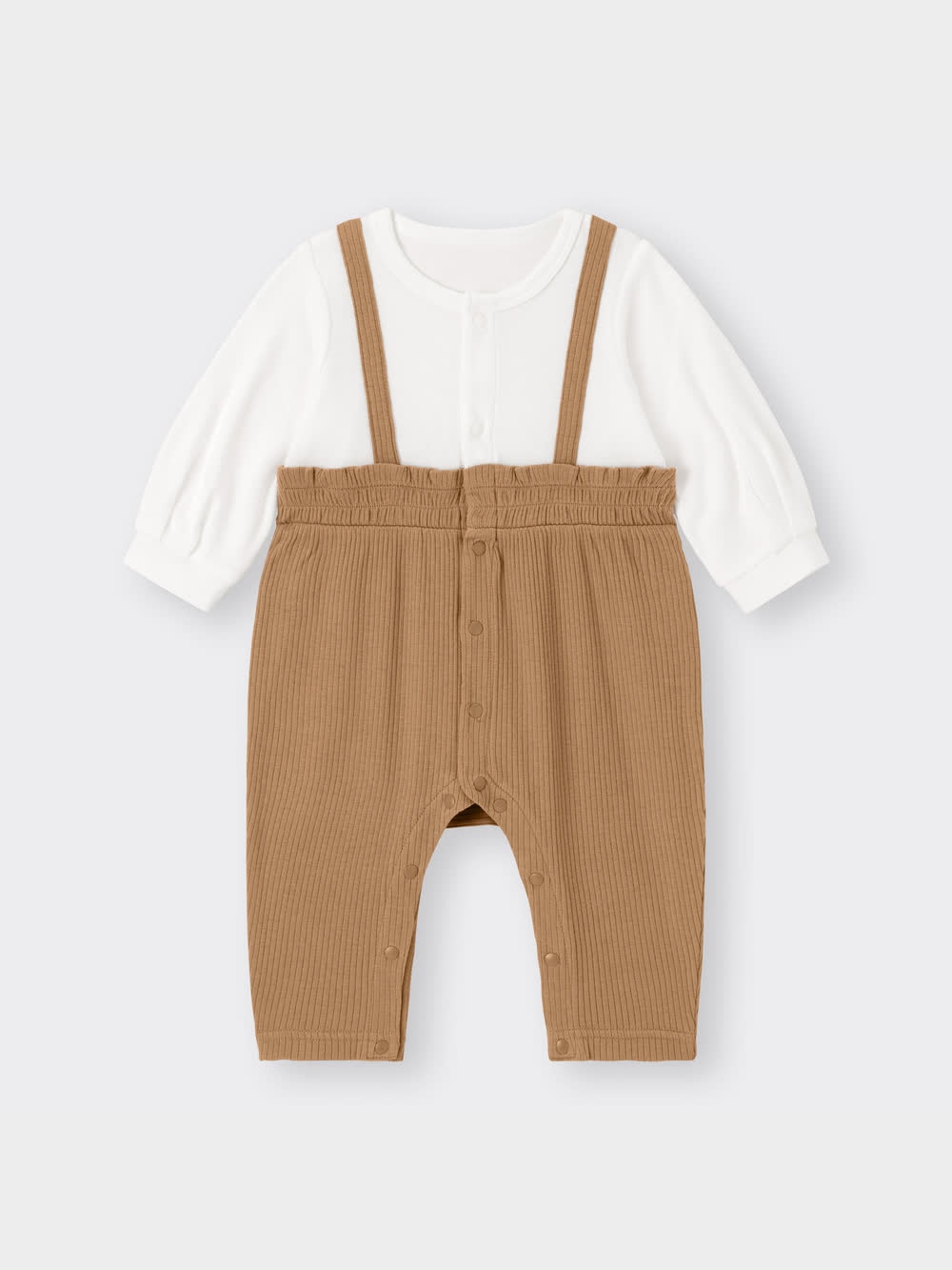 ☆ninaページ☆ GU公式 | BABY(NEWBORN)セパオール(長袖)(リブサロペット)