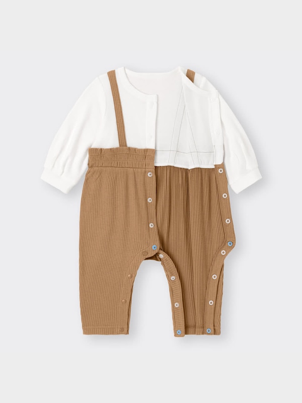 BABY(NEWBORN)セパオール(長袖)(リブサロペット)