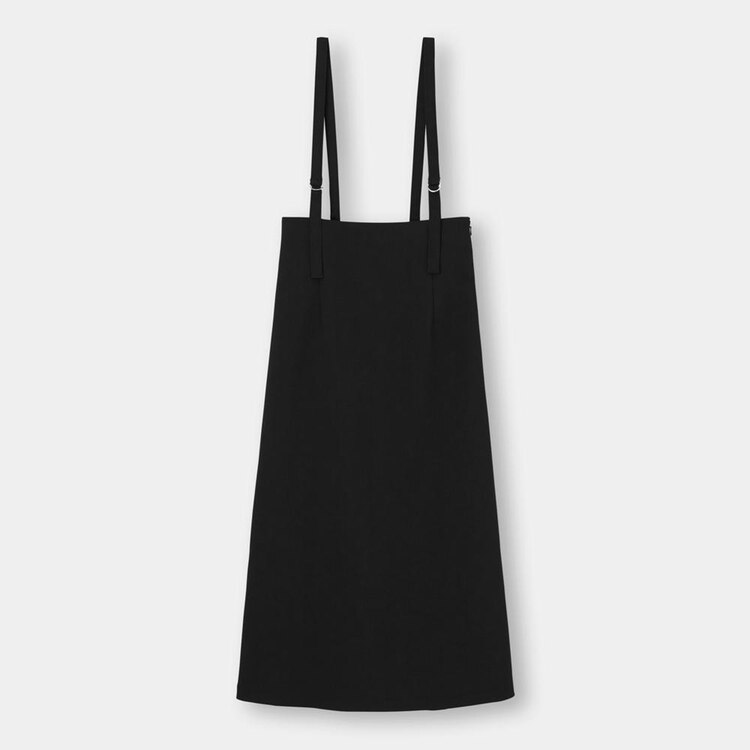 サスペンダー付きハイウエストセミフレアスカート Gu ジーユー 公式通販オンラインストア