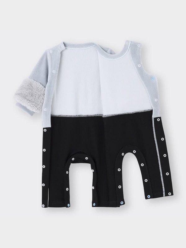 BABY(NEWBORN)セパオール(長袖)(ボアコンビネーション)