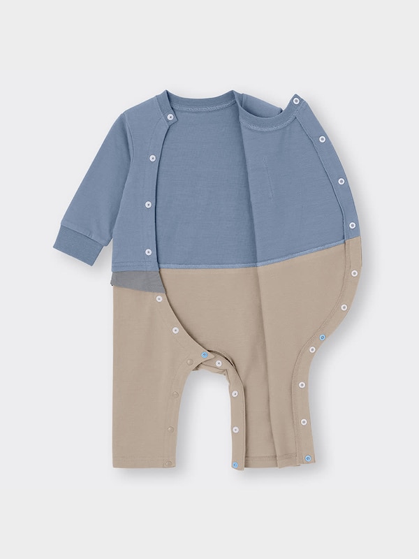 BABY(NEWBORN)セパオール(長袖)(布帛ポケット)