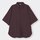 イージーケアオーバーサイズシャツ(5分袖)-WINE